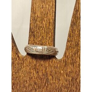 NWT Peyote Bird Sterling Silver Ring Floral Scrollwork Size 7.75 Adjustable Size